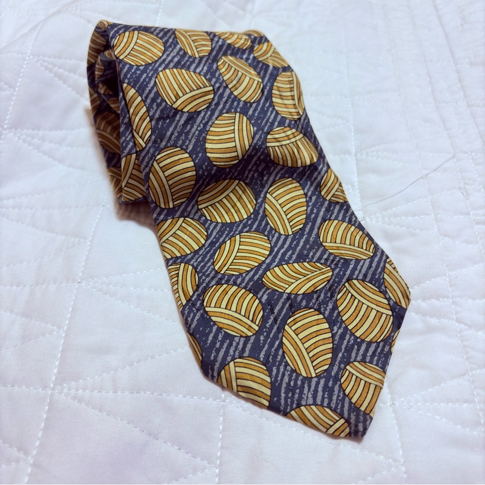 Vintage 100% Silk Tie – Hand Made in Italy – Unbranded